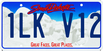 SD license plate 1LKV12