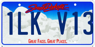 SD license plate 1LKV13