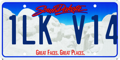 SD license plate 1LKV14