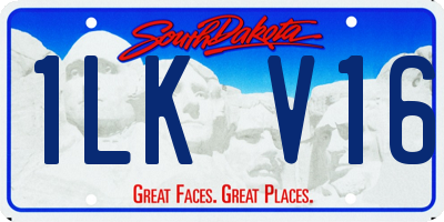 SD license plate 1LKV16