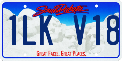 SD license plate 1LKV18