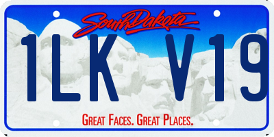 SD license plate 1LKV19