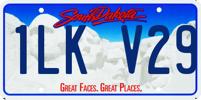 SD license plate 1LKV29