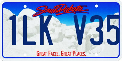 SD license plate 1LKV35
