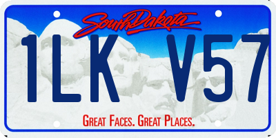SD license plate 1LKV57