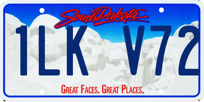 SD license plate 1LKV72