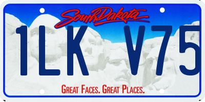 SD license plate 1LKV75