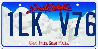 SD license plate 1LKV76