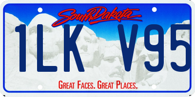 SD license plate 1LKV95