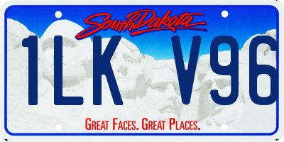 SD license plate 1LKV96