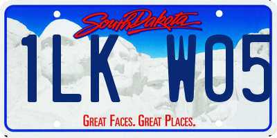 SD license plate 1LKW05