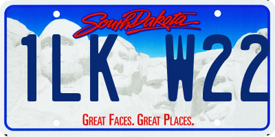 SD license plate 1LKW22