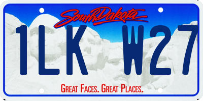 SD license plate 1LKW27