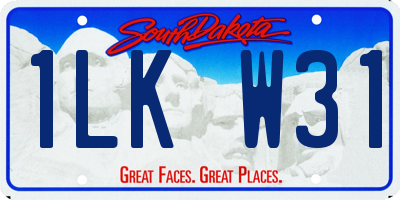 SD license plate 1LKW31