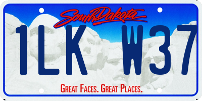 SD license plate 1LKW37