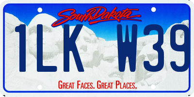 SD license plate 1LKW39