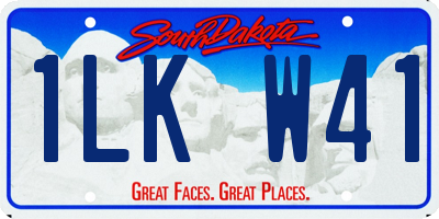 SD license plate 1LKW41