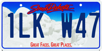 SD license plate 1LKW47