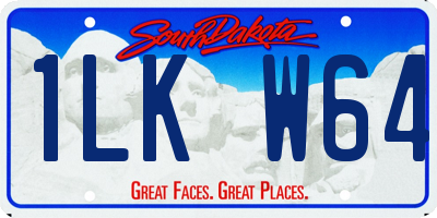 SD license plate 1LKW64