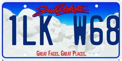 SD license plate 1LKW68