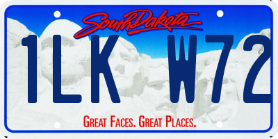 SD license plate 1LKW72