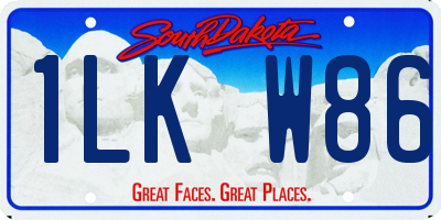 SD license plate 1LKW86