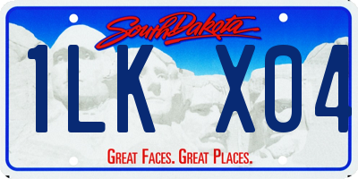 SD license plate 1LKX04