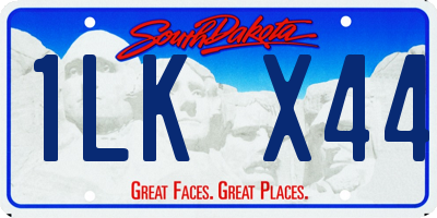SD license plate 1LKX44