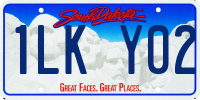 SD license plate 1LKY02