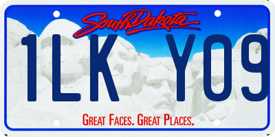 SD license plate 1LKY09