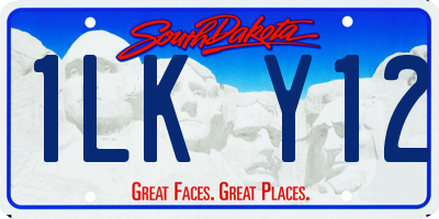 SD license plate 1LKY12