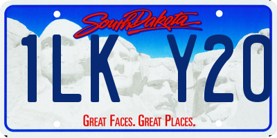 SD license plate 1LKY20