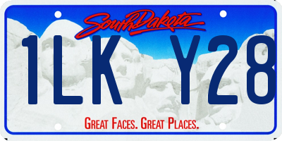 SD license plate 1LKY28