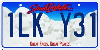SD license plate 1LKY31