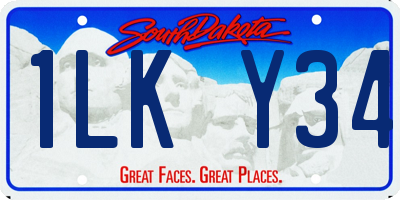 SD license plate 1LKY34