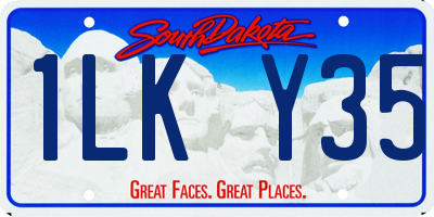 SD license plate 1LKY35