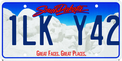 SD license plate 1LKY42