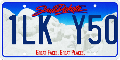 SD license plate 1LKY50