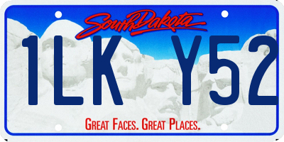 SD license plate 1LKY52