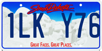 SD license plate 1LKY76