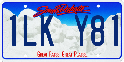SD license plate 1LKY81