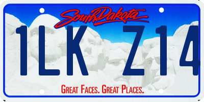 SD license plate 1LKZ14