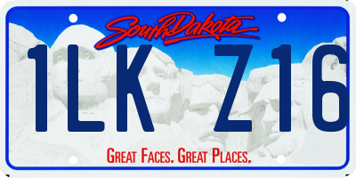 SD license plate 1LKZ16