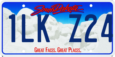 SD license plate 1LKZ24