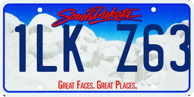 SD license plate 1LKZ63