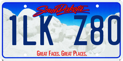SD license plate 1LKZ80