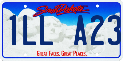 SD license plate 1LLA23