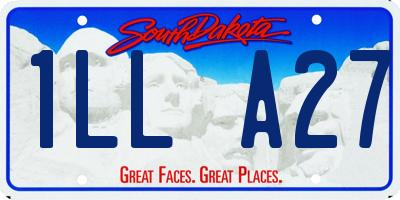 SD license plate 1LLA27