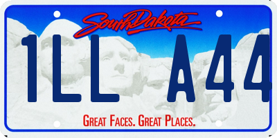 SD license plate 1LLA44