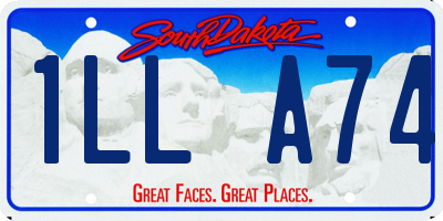 SD license plate 1LLA74